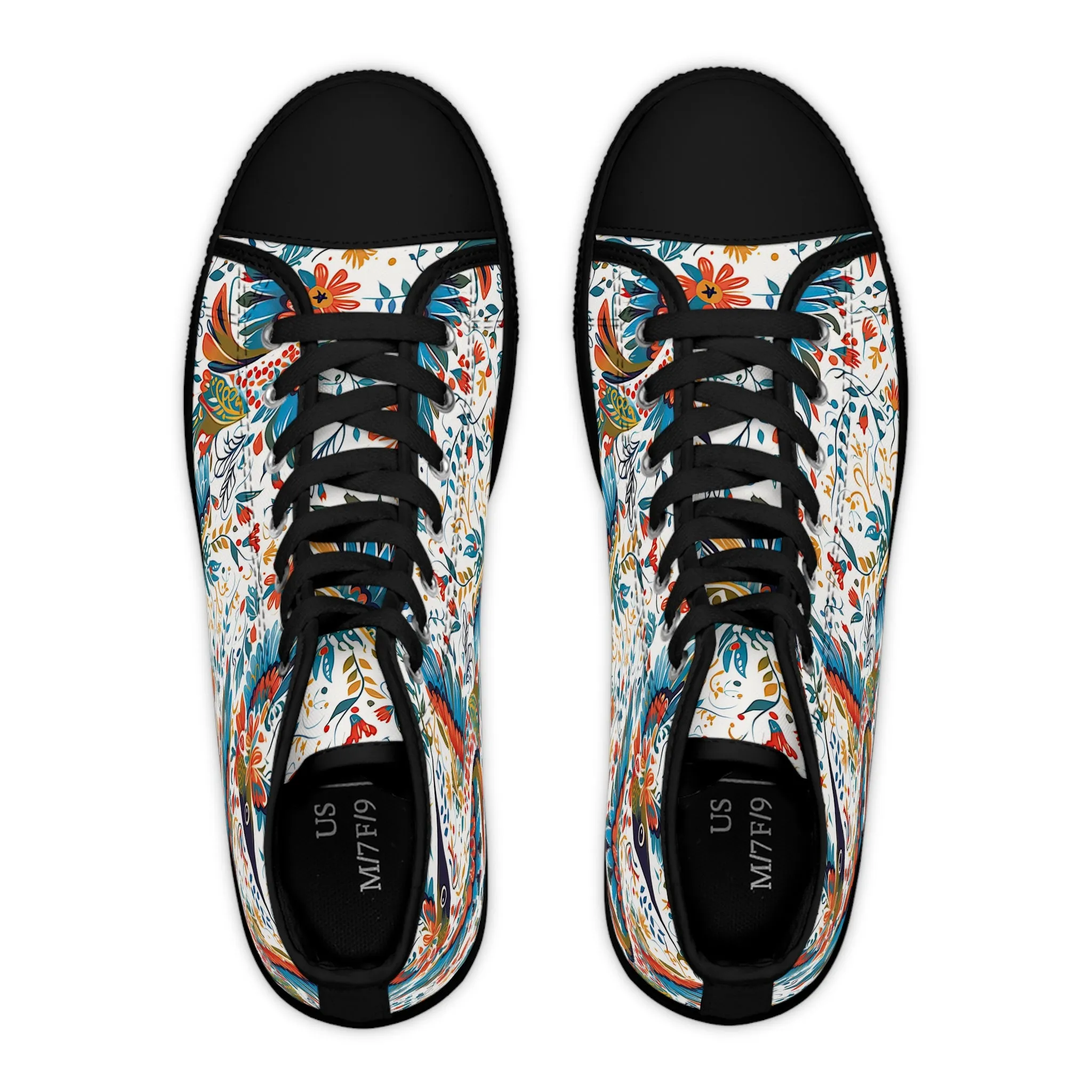 Women's High Top Sneakers - Colibri Abstract