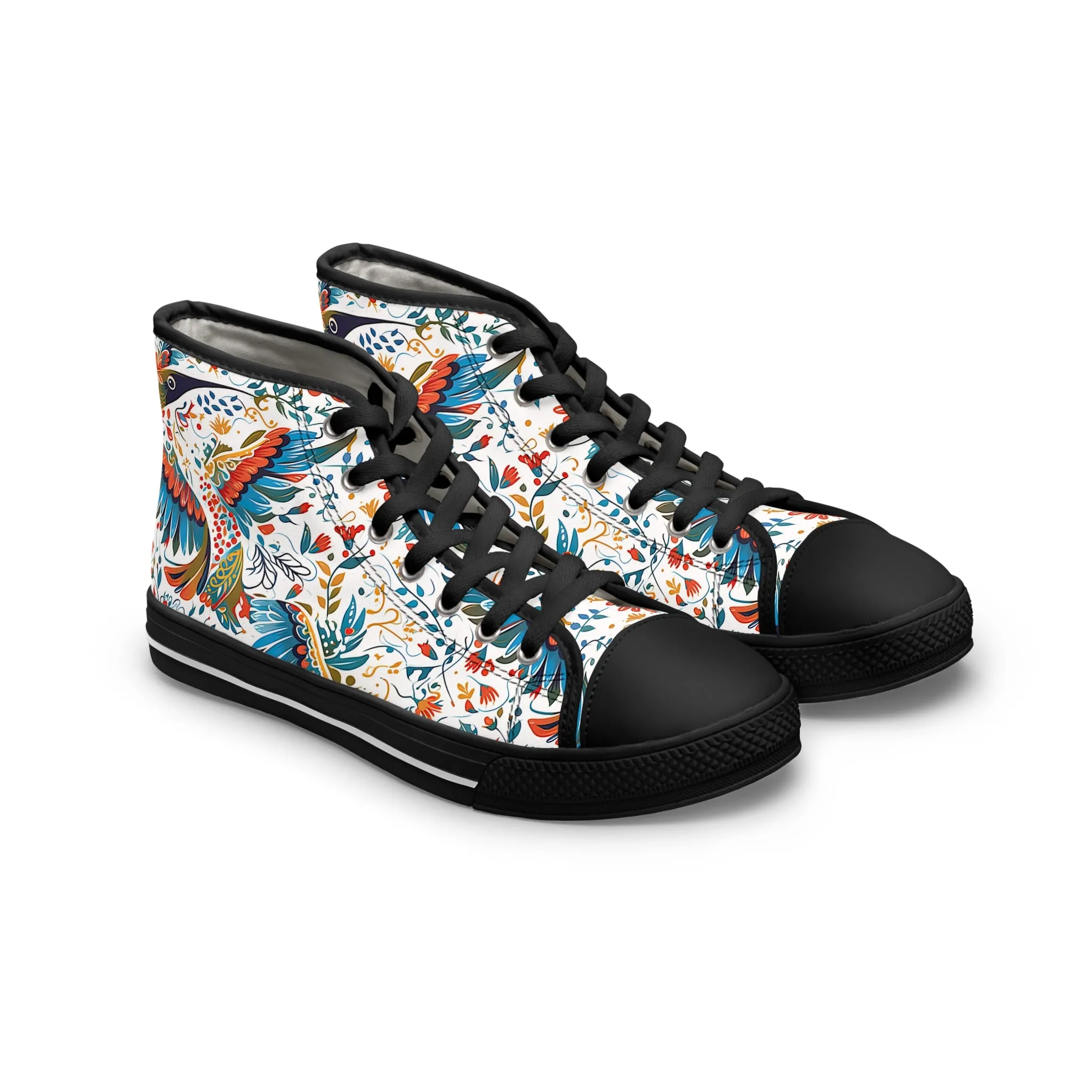 Women's High Top Sneakers - Colibri Abstract