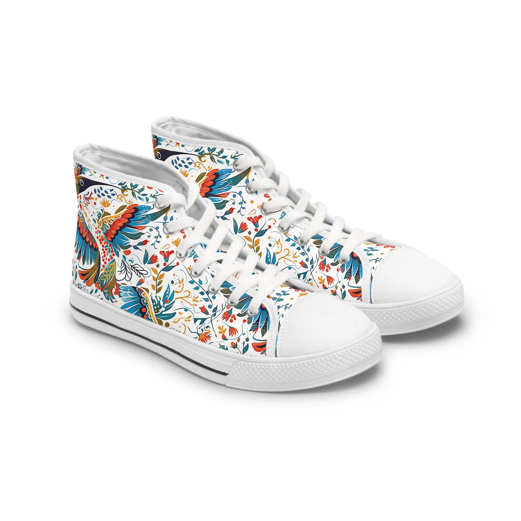 Women's High Top Sneakers - Colibri Abstract