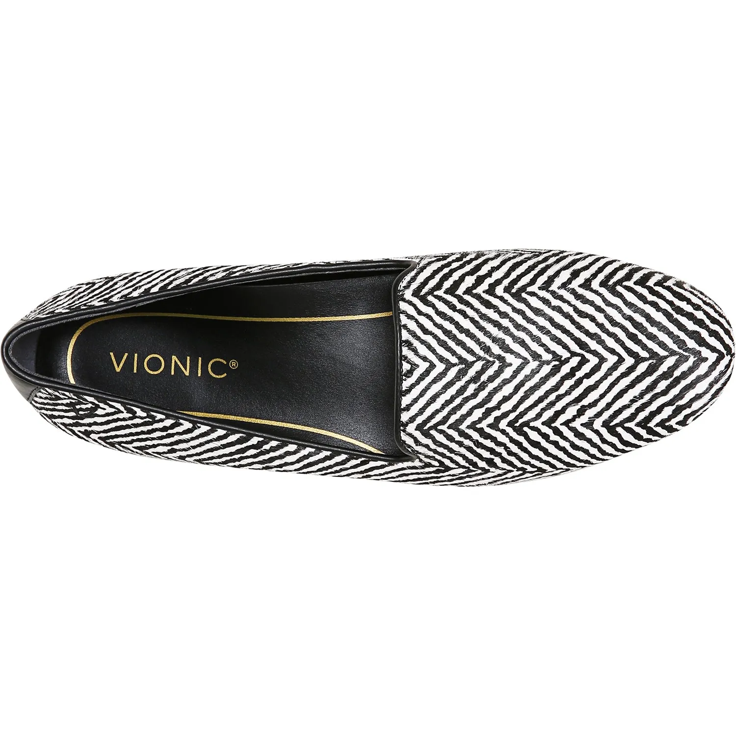 Women's Vionic Willa Black/White Printed Calf Hair