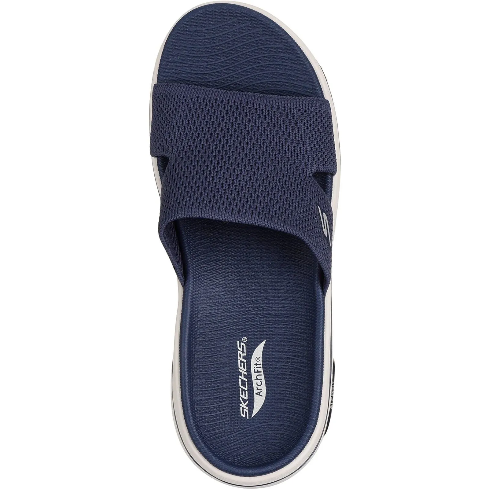 Women's Wide Fit Skechers 140865 Go Walk Arch Fit 2.0 Sandals