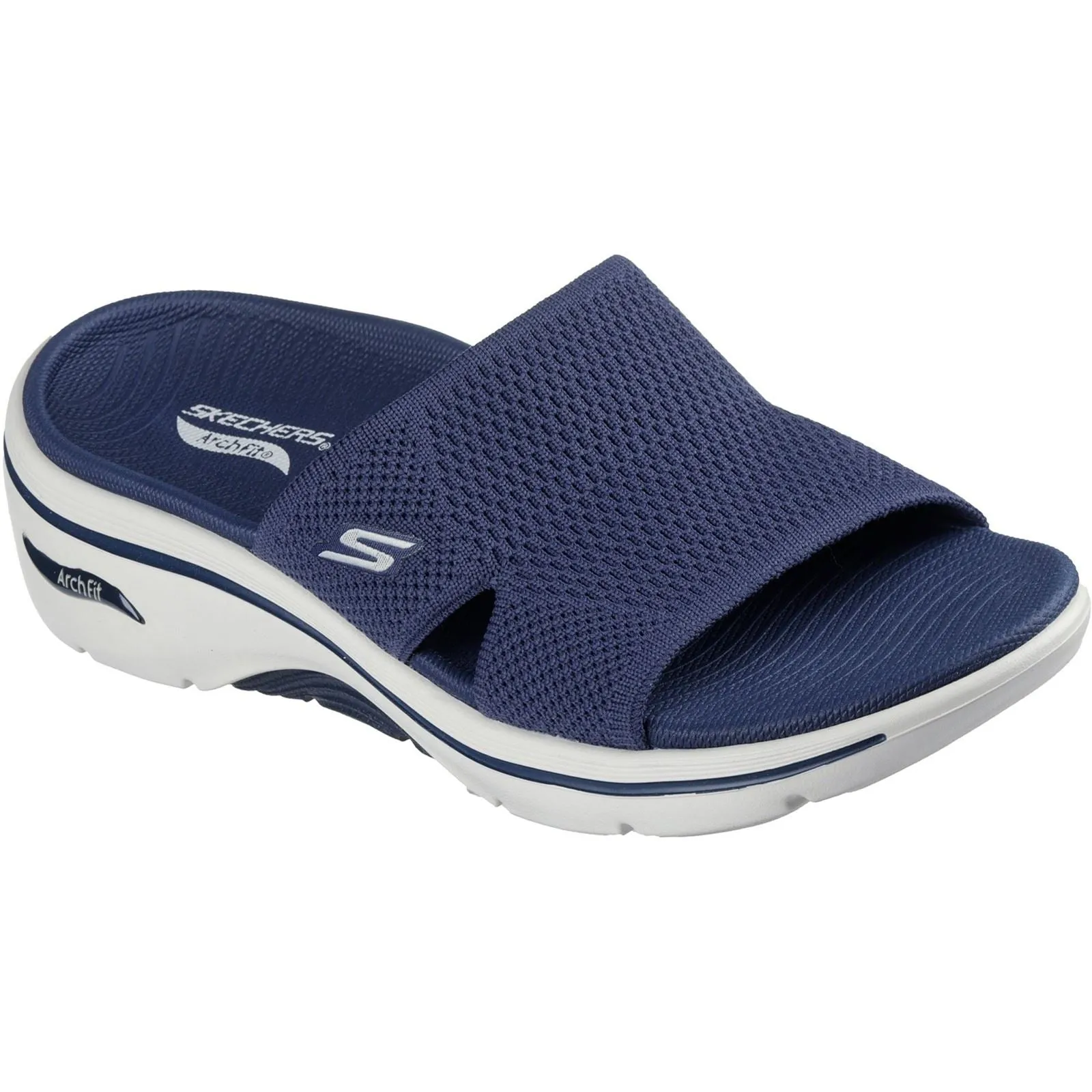 Women's Wide Fit Skechers 140865 Go Walk Arch Fit 2.0 Sandals