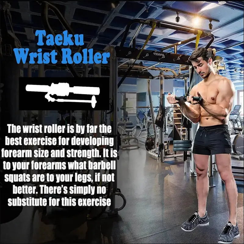 Wrist forearm exerciser forearm roller blaster arm strength trainer and workout fitness equipment