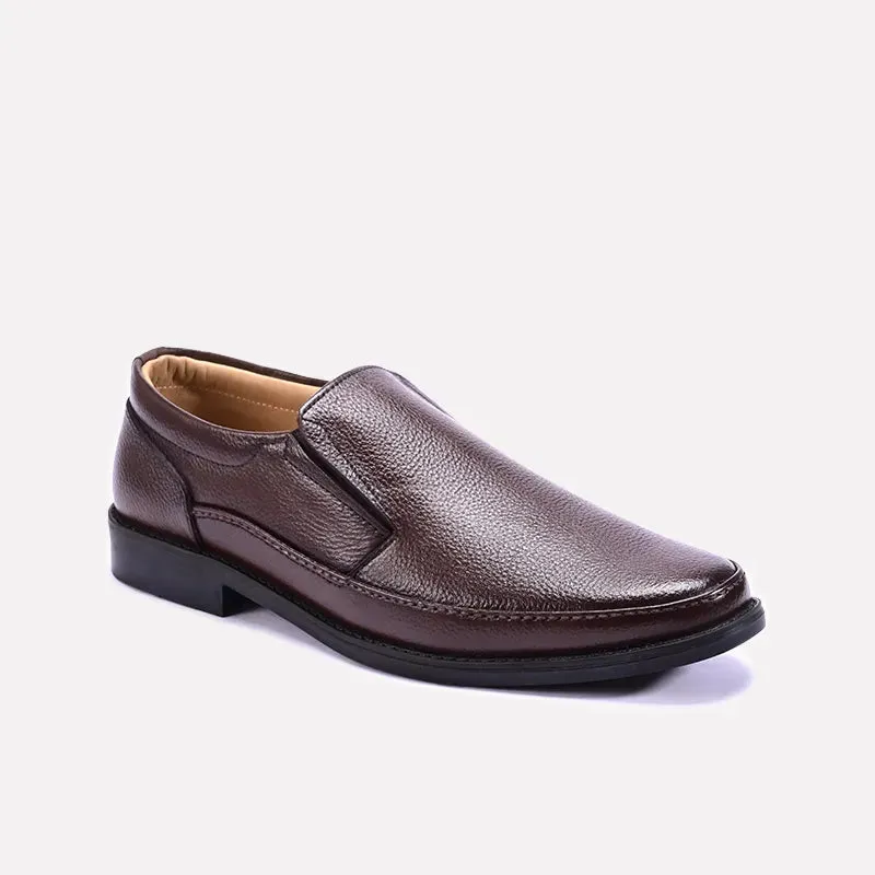 Yorkshire Brown Slip On Shoes 0111249