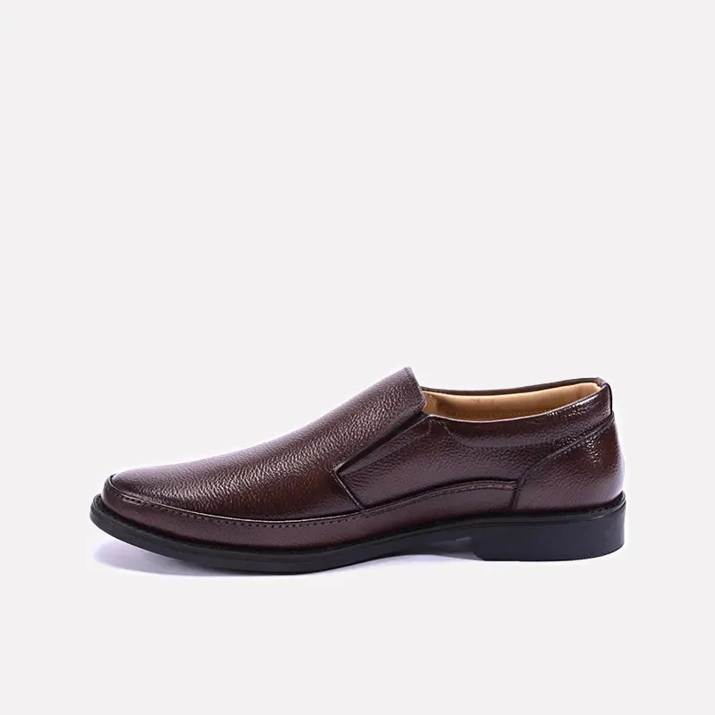 Yorkshire Brown Slip On Shoes 0111249