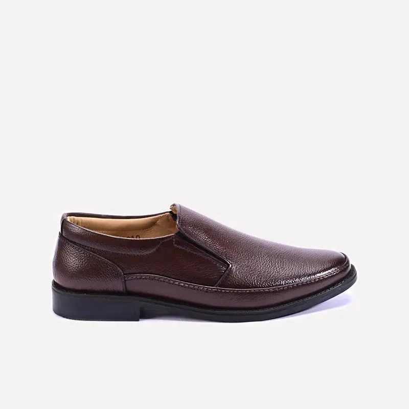 Yorkshire Brown Slip On Shoes 0111249