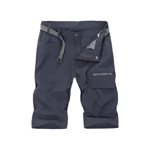 ZIPPER POCKET BUTTONS 11'' CARGO SHORTS (NOT BELT)
