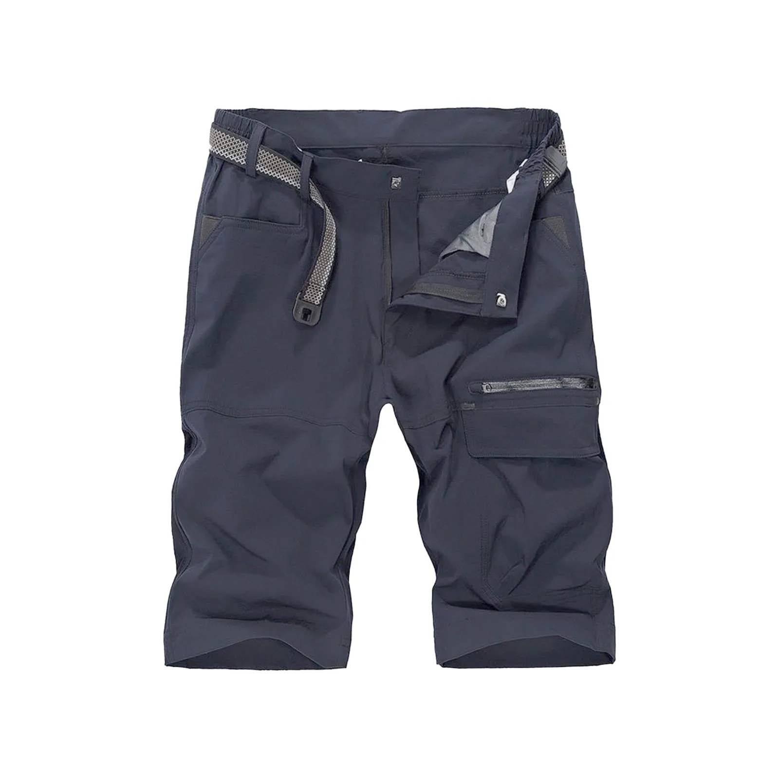 ZIPPER POCKET BUTTONS 11'' CARGO SHORTS (NOT BELT)